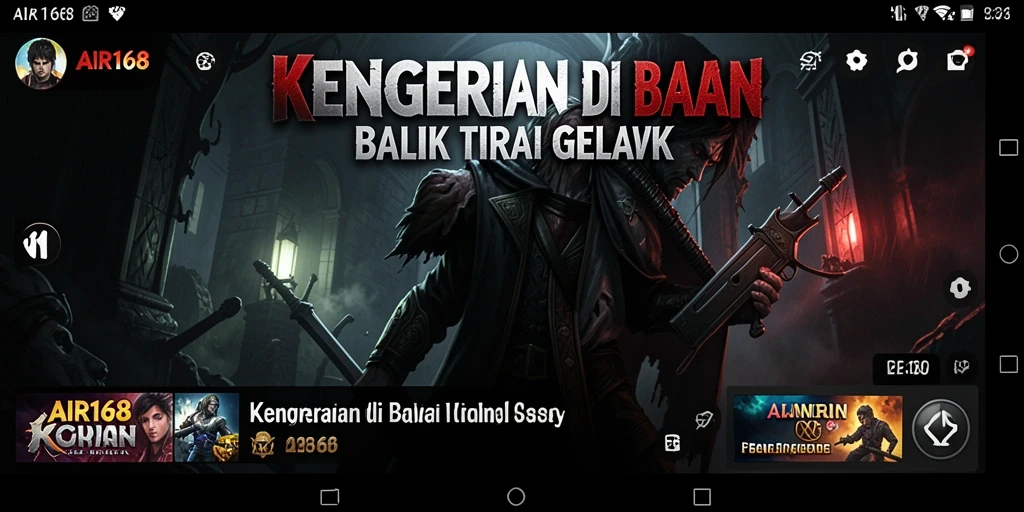 Screenshot utama menunjukkan suasana gameplay yang mencekam di <strong>AIR168</strong>.
