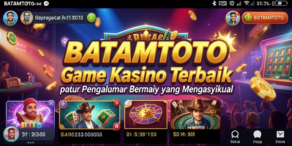 Tampilan gameplay menarik dari BATAMTOTO dengan suasana Kasino yang nyata.