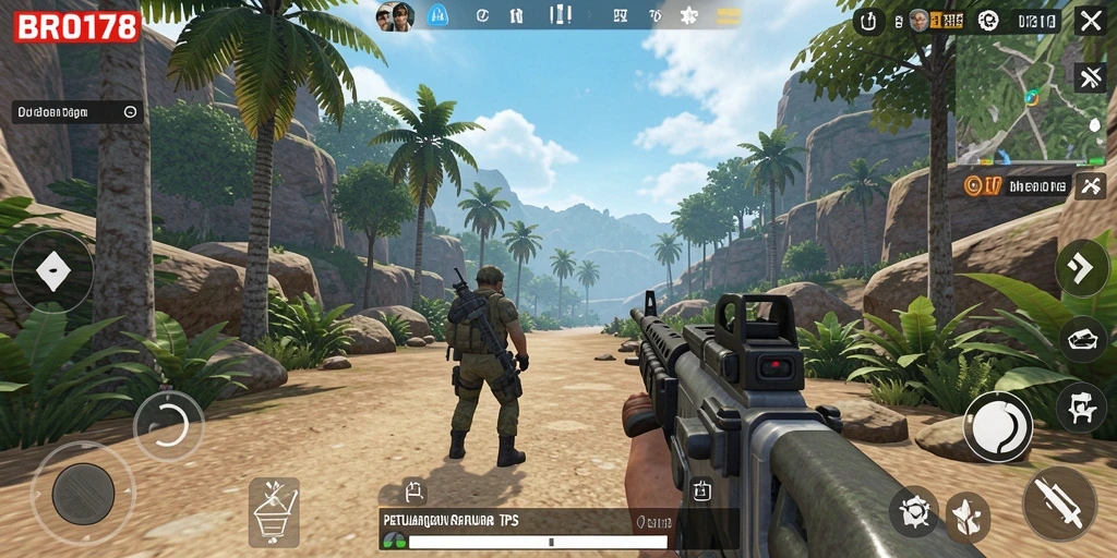 Tampilan seru gameplay BRO178 yang penuh aksi.