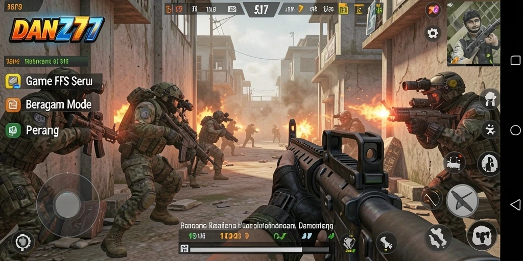 Gameplay seru di DAN777 dengan pertempuran yang intens.