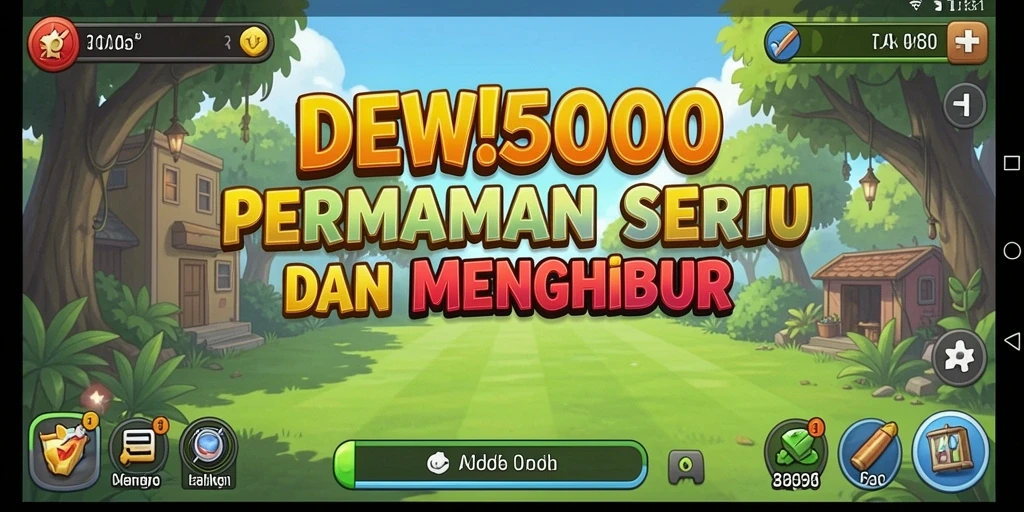 Tampilan gameplay DEWI5000 yang menawan dalam mode Idle.