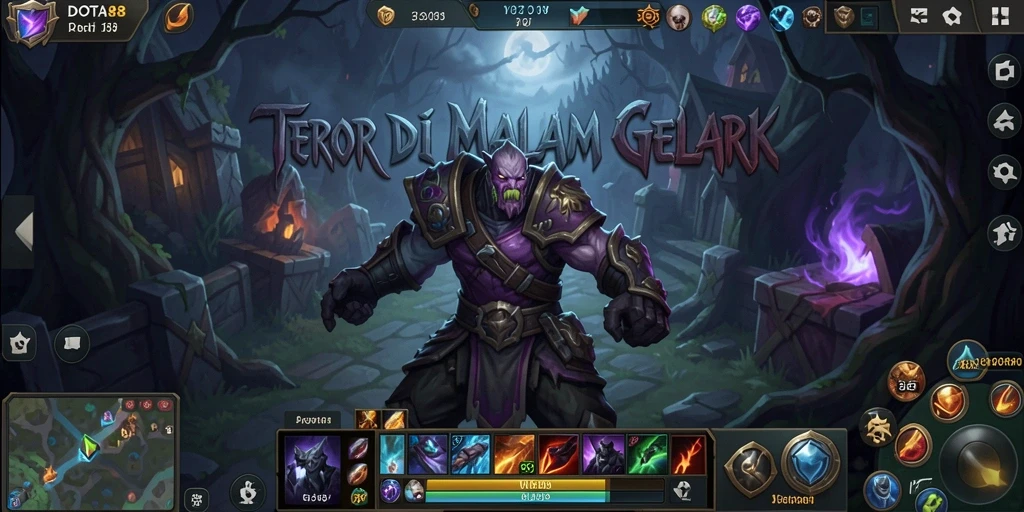 Menggambarkan momen mencekam dalam gameplay DOTA88.