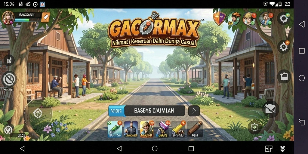 Screenshot GACORMAX menampilkan gameplay seru dan interaksi pemain.