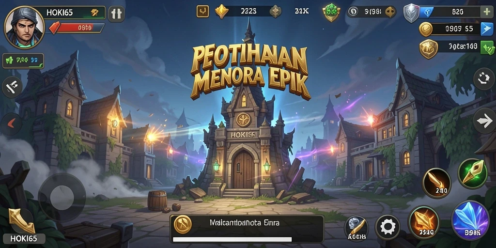Tampilan gameplay HOKI65 yang mendebarkan dalam menyusun pertahanan.
