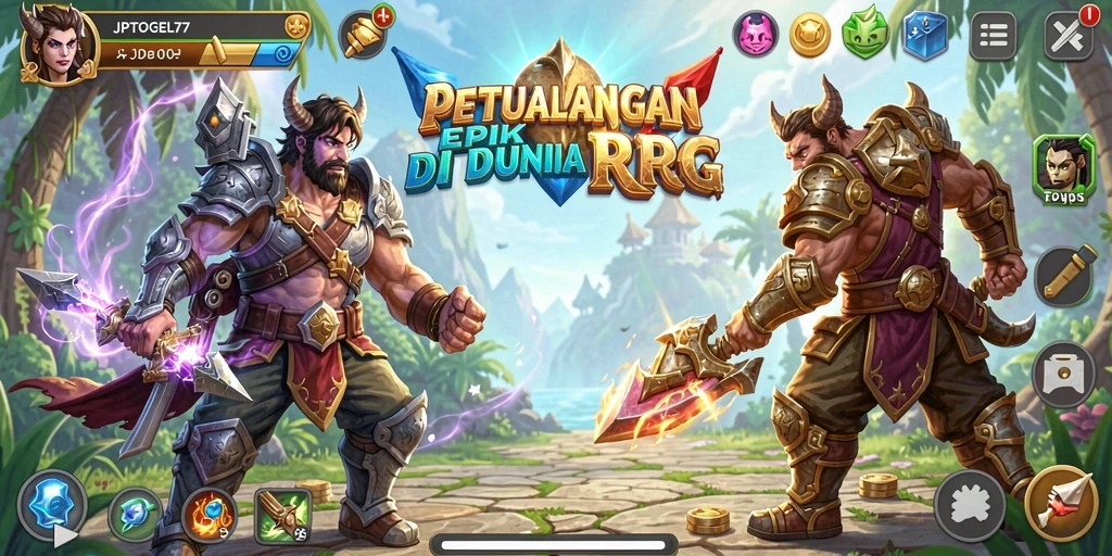 Tampilan gameplay seru di JPTOGEL77 dengan karakter yang menawan.