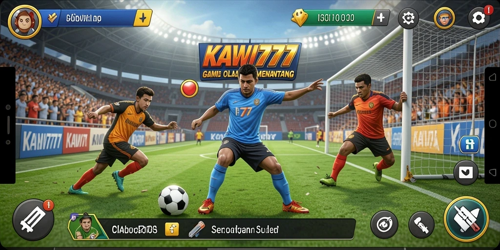 Screenshot KAWI777 menampilkan aksi seru dalam gameplay olahraga.