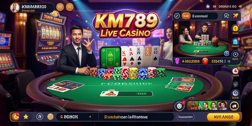 Gameplay Live Casino yang mengasyikkan dan interaktif di KM789.