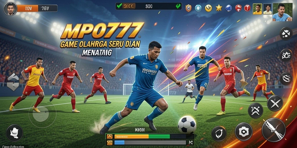 Screenshot MPO777 menampilkan aksi seru dalam pertandingan olahraga.