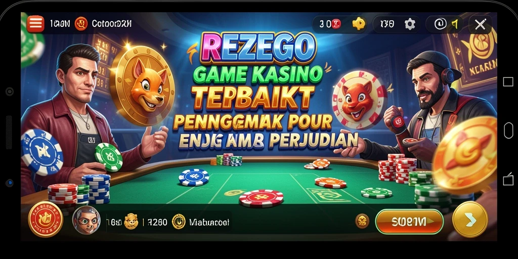 Gameplay seru dari aplikasi Kasino REZEGO yang memikat.