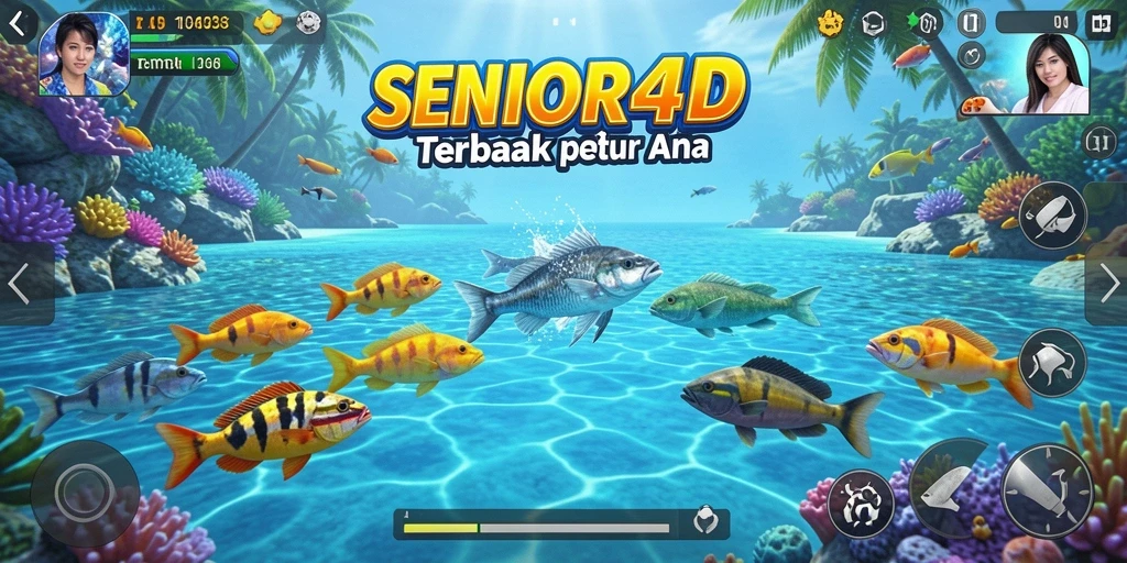 Gameplay Tembak Ikan yang seru dan mengasyikkan di SENIOR4D.